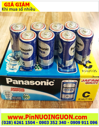 COMBO 1HỘP 24viên Pin C 1.5v Panasonic R14UT/2S Hyper (Thailand) _Giá chỉ 179.000/ HỘP 24viên